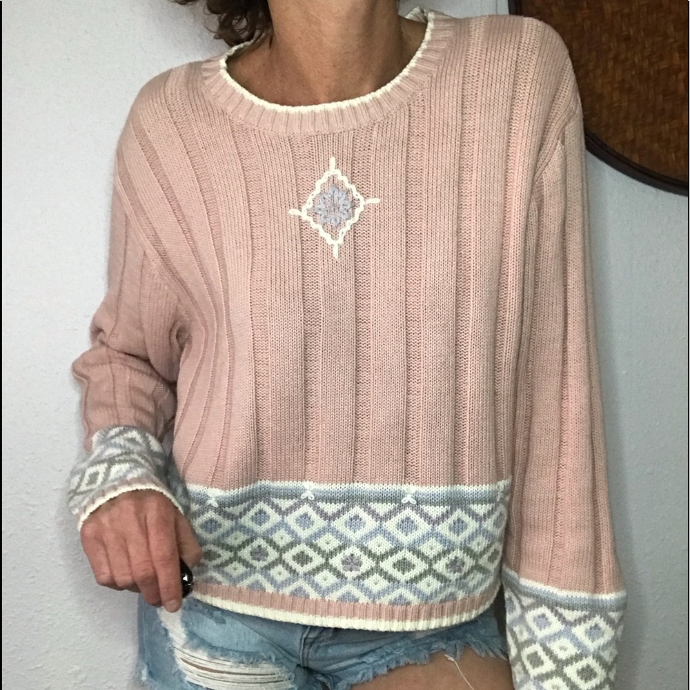 👛VTG LIZ CLAIBORNE Nordic sweater - Picture 2 of 7